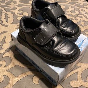 Little boys black dress shoe